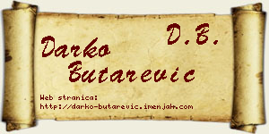 Darko Butarević vizit kartica